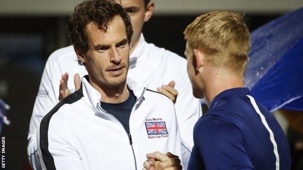 Andy Murray and Kyle Edmund