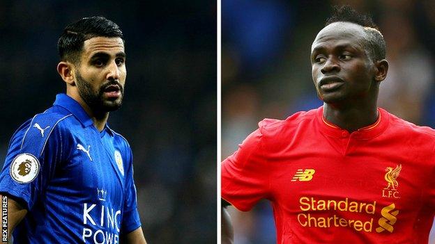 Riyad Mahrez and Sadio Mane