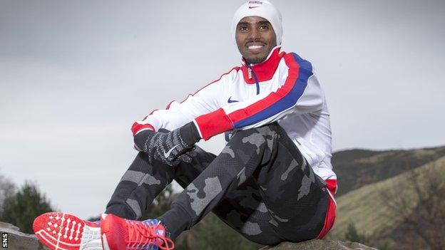 Mo Farah in Edinburgh