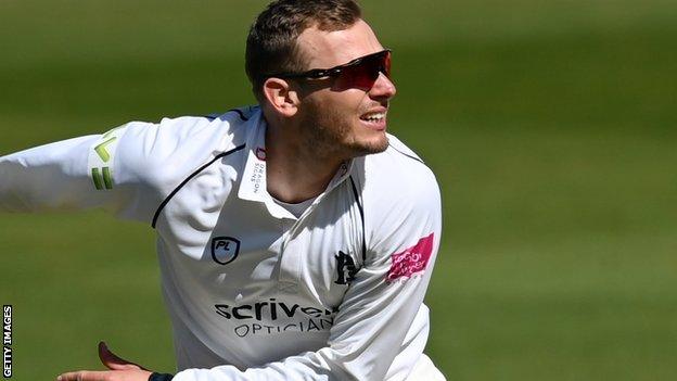 Warwickshire slow left-armer Danny Briggs