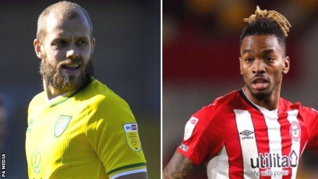 Two of the Championship's best three strikers, 18-goal Teemu Pukki and 25-goal top scorer Ivan Toney, will be in opposite sides at Carrow Road