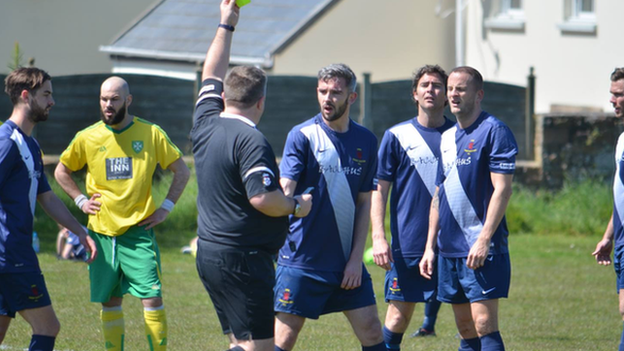 Jersey Scottish get yellow card