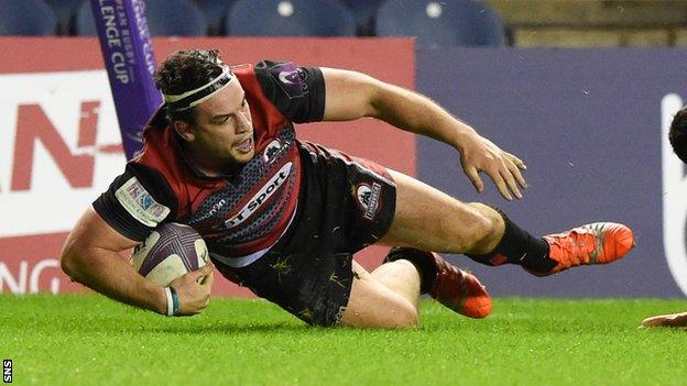 John Hardie scored the crucial try for Edinburgh