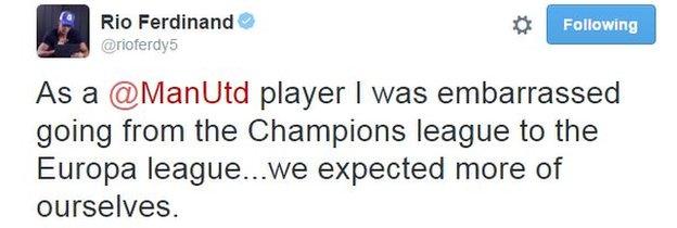 Rio Ferdinand on Twitter