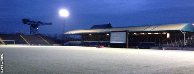 It was a nice Christmas scene for 'Carols at Cappielow'