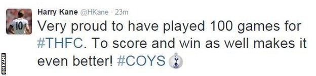 Harry Kane tweet