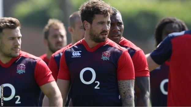 Danny Cipriani was part of Eddie Jones' England squad training session in Brighton last week