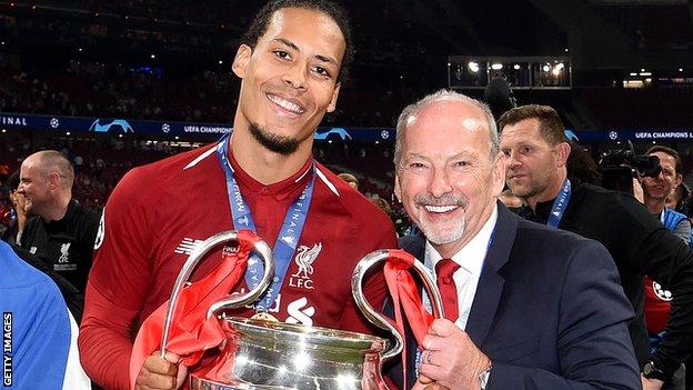 Virgil van Dijk and Peter Moore