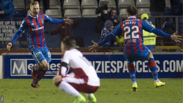 Inverness Caledonian Thistle celebrate