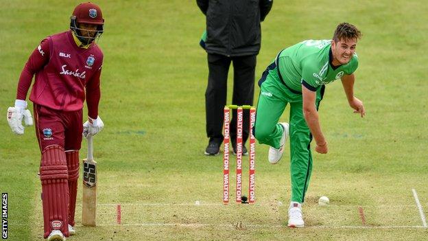 Mark Adair in action against West Indies last year