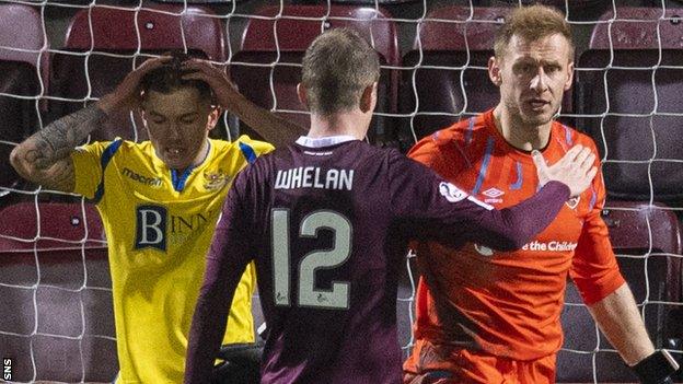 Glenn Whelan's final appearance was against St Johnstone on 14 December