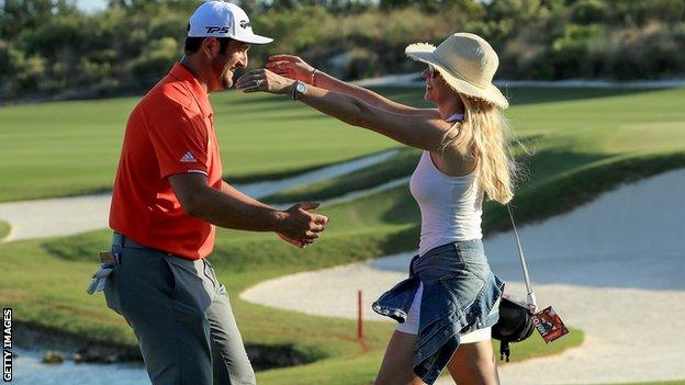 Jon Rahm and fiancee Kelley Cahill