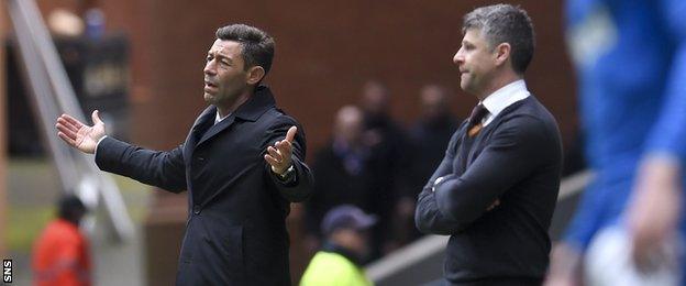 Pedro Caixinha and Stephen Robinson