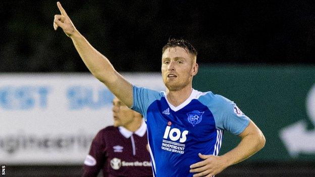 Peterhead striker Rory McAllister