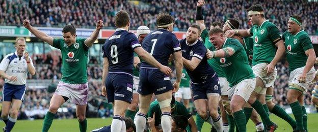 Ireland's 28-8 win left them on the brink of clinching the Six Nations Championship