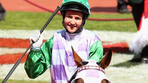 Australian jockey Michelle Payne has made history becoming the first female jockey to win the country's most prestigious horse race, the Melbourne Cup.