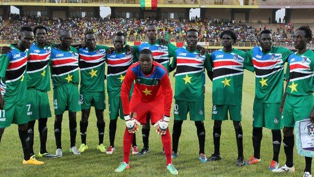 South Sudan's players