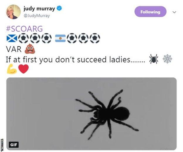 Judy Murray tweet