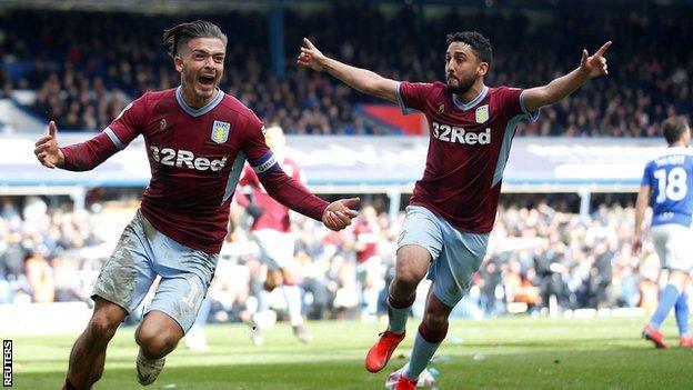 Jack Grealish celebrates