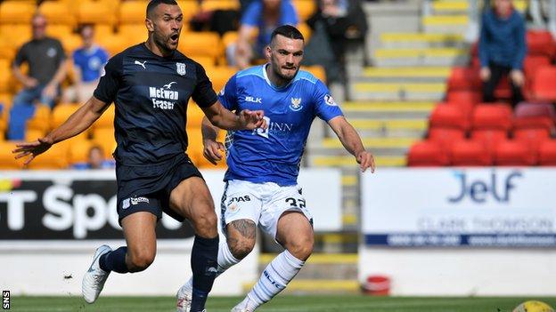 Tony Watt scores for St Johnstone against Dundee