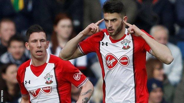 Southampton scorer Wesley Hoedt