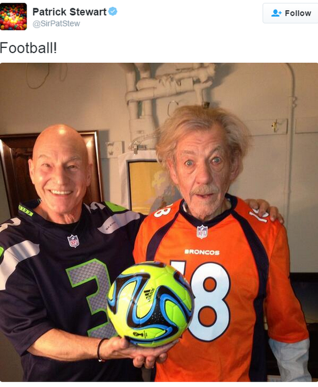 Sir Patrick Stewart and Sir Ian McKellen