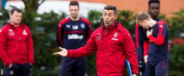 Manager Pedro Caixinha has implemented a six-day training programme at Rangers