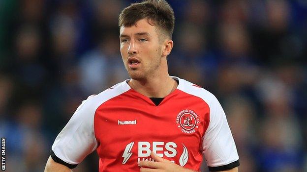 Chris Long in action for Fleetwood Town