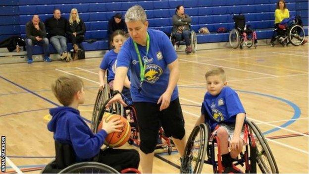 Wheelchair basketball coach Anna Jackson