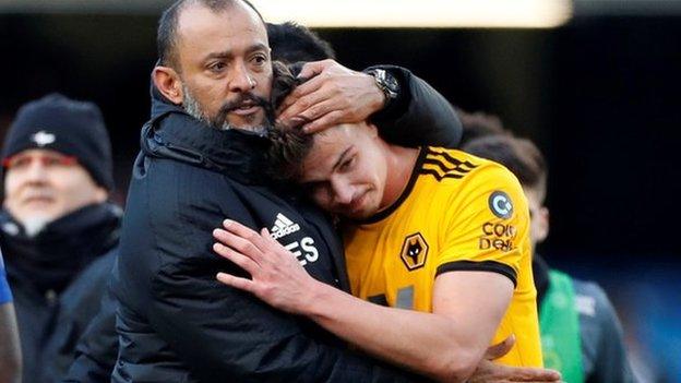 Leander Dendoncker and Nuno Espirito Santo