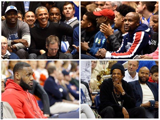 Barack Obama, Floyd Mayweather, LeBron James and Jay Z