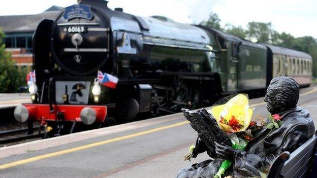 The locomotive Tornado & Sir Nicholas Winton