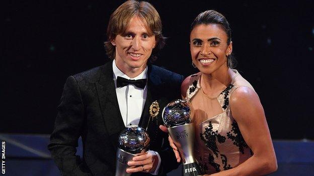 Luka Modric and Marta