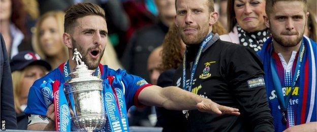 Graeme Shinnie after winning the Scottish Cup with Inverness