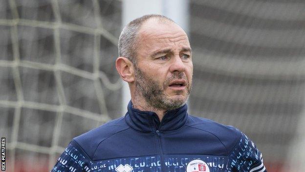 Crawley Town's kit man Marcus Doyle