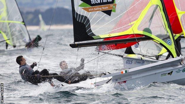 Ryan Seaton and Matt McGovern in action at the 2014 World Championships in Santander