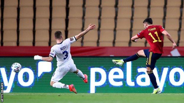 Ferran Torres scores against Kosovo