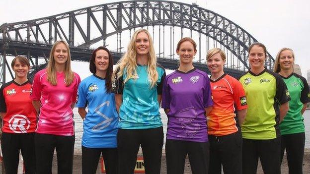 Australian players launch the Women's Big Bash League