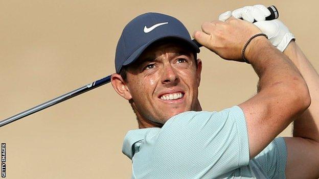 Rory McIlroy carded six birdies in his round on Thursday