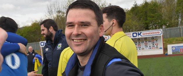 Former Northern Ireland striker David Healy won the title in his first full season as Linfield manager