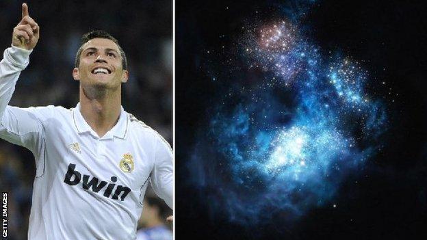 Cristiano Ronaldo CR7 name given to discovered galaxy BBC Sport