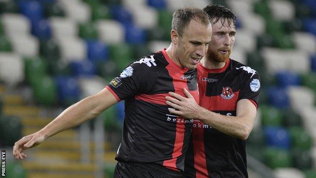 Mark McChrystal (left) played 24 games for Crusaders last season