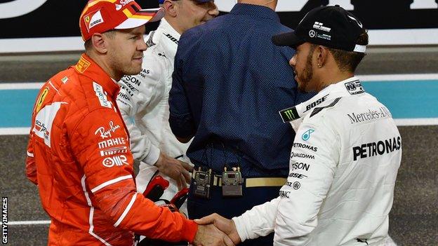 Sebastian Vettel and Lewis Hamilton