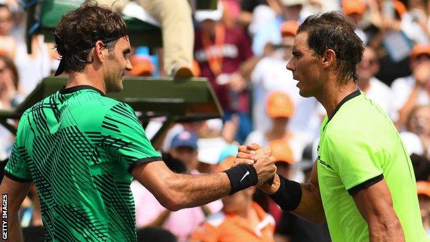 Roger Federer and Rafael Nadal