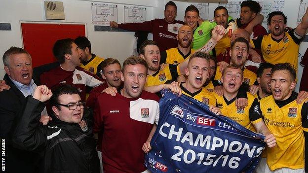 Northampton Town celebrations