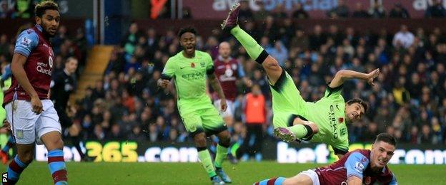 Ciaran Clark, along with Villa's other defenders, was a rock and he made a game-high 11 clearances to keep Manchester City's expensively-assembled attack at bay