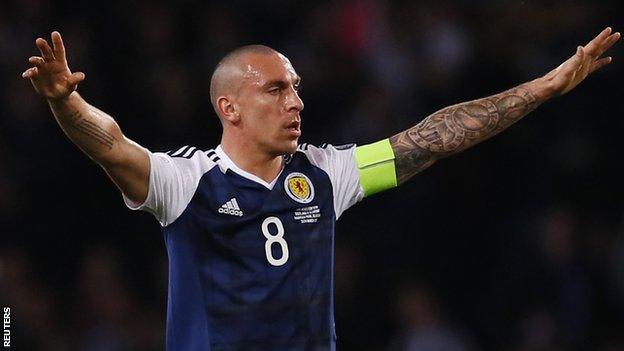 Scotland midfielder Scott Brown