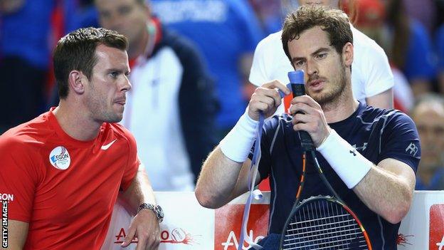 Leon Smith and Andy Murray