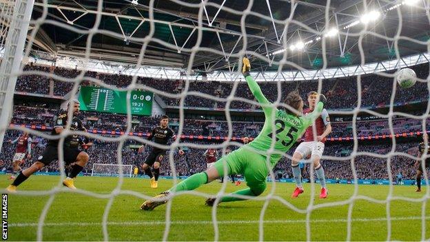 A crowd of 82,145 watched Manchester City beat Aston Villa 2-1 to win last season's Carabao Cup at Wembley Stadium