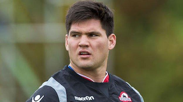 Felipe Arregui trains with Edinburgh